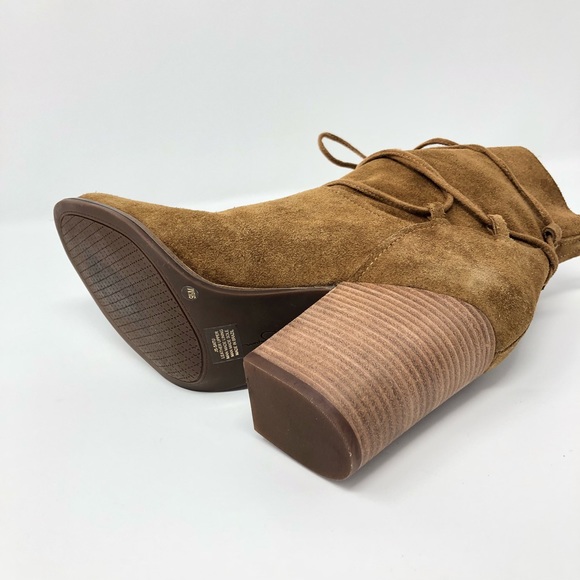 Jessica Simpson Honey Brown Block Ankle Boots 9.5 - Picture 4 of 4
